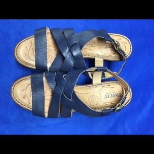 Born  Navy Blue Heels